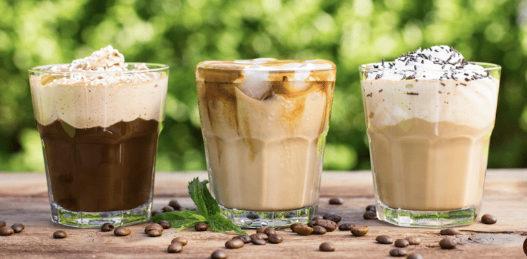 iced chai latte and cocktails for summer